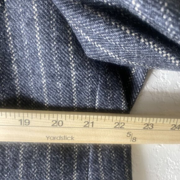 S. Cohen Prestige Cashmere Wool Blend Varsity Blazer Jacket 44 Tall Gray Pinstri - Picture 13 of 16